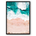 Turquoise Sea And Beach Canvas Print
