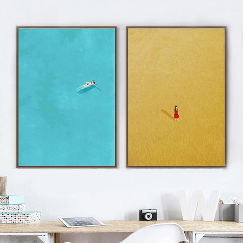 set-of-2-canvas-prints-girl-in-blue-waters-and-girl-in-yellow-rye-field