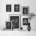 Front Muscles Chalkboard Illustration Canvas Print