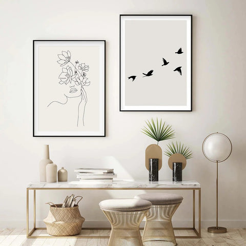 Birds Flying Canvas Print