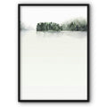 Green Forest By The Water Canvas Print