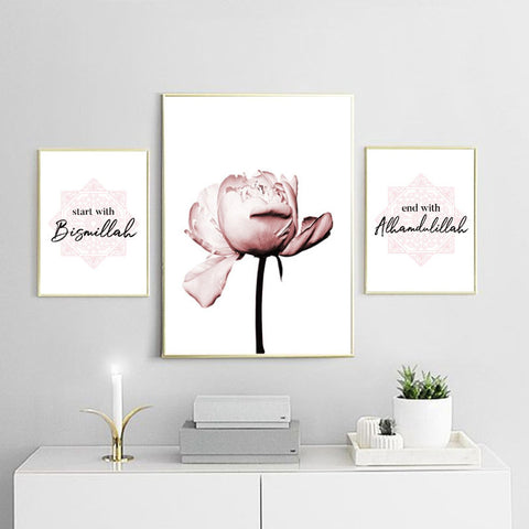 A Rose On White Canvas Print