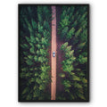 Driving In The Forest Canvas Print