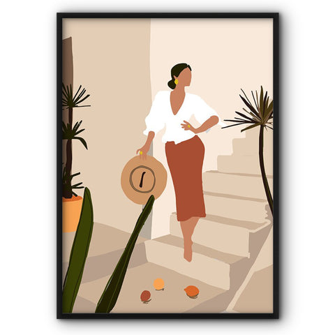 girl-striking-a-pose-canvas-print