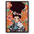 Lady With Red Cheeks No3 Canvas Print