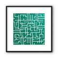 Ikhlas (Sincerity) In Green Canvas Print