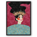 Lady With Red Cheeks No4 Canvas Print
