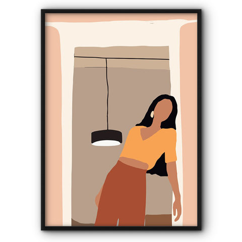 girl-leaning-on-a-door-canvas-print