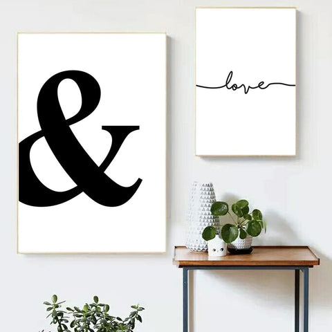 Ampersand Canvas Print