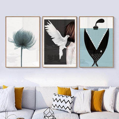 Light As A Feather Flower Canvas Print