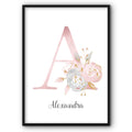 Set Of 3 Prints-Personalised Name And Letter