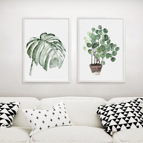 Green Leaf Plant No3 Canvas Print