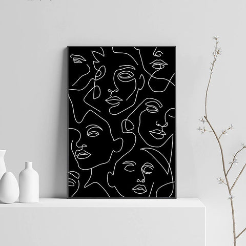 abstract-line-art-faces-no2-canvas-print