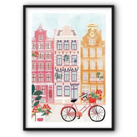 Amsterdam City Canvas Print
