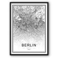 Berlin Map Canvas Print