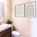 The Great Bathroom Labyrinth Canvas Print