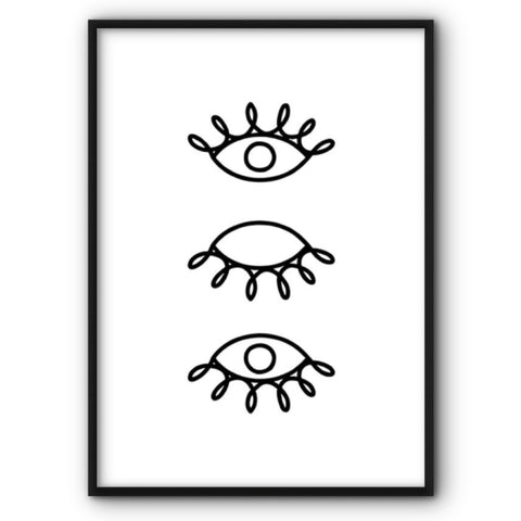 eyes-line-art-canvas-print