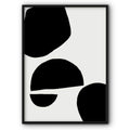 Abstract Black Shapes Canvas Print