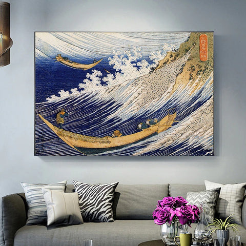 Hokusai Ocean Waves Canvas Print