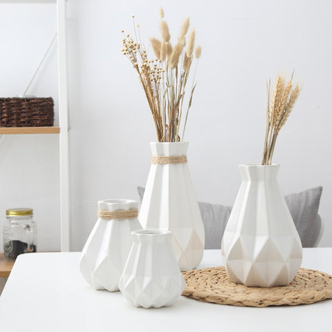 White Scandi Porcelain Vase