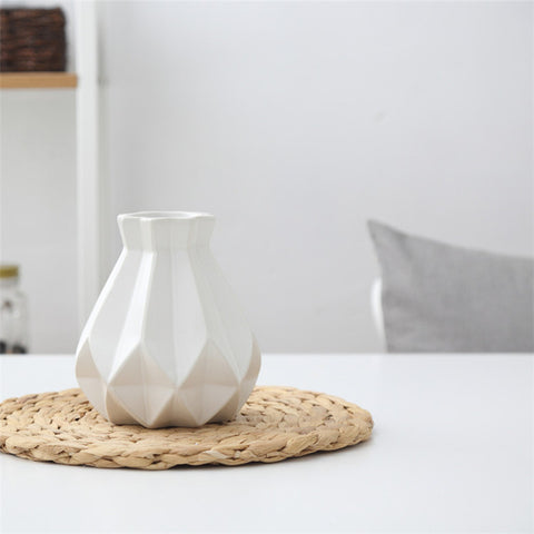 White Scandi Porcelain Vase