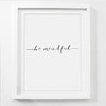 Be Mindful Canvas Print