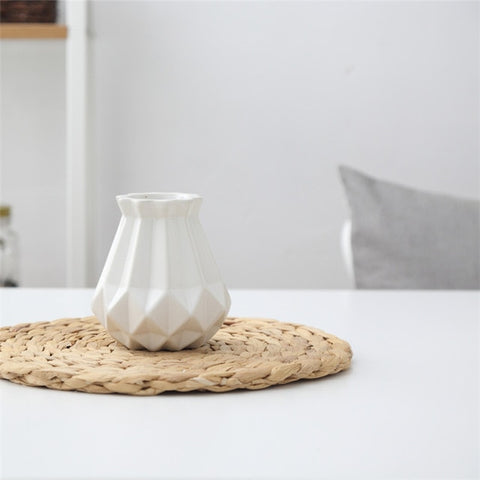 White Scandi Porcelain Vase