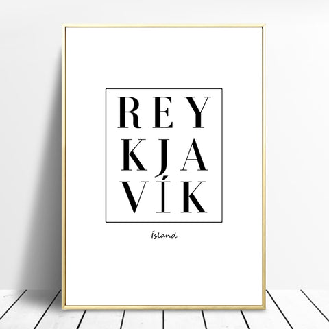 REYKJAVIK Canvas Print