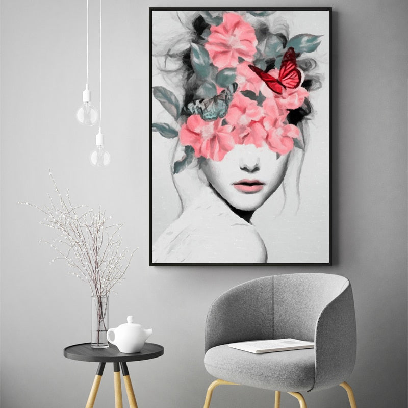 Flower Girl Canvas Print Poster Wall Art – The Style Habitat