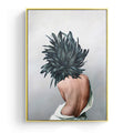 Lady And Feathers No5 Art Print 70x100
