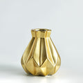 Gold Scandi Porcelain Vase