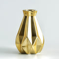 Gold Scandi Porcelain Vase