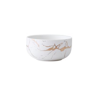 White Golden Marble Pattern Tableware