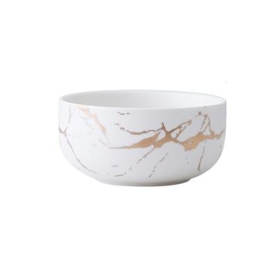 White Golden Marble Pattern Tableware