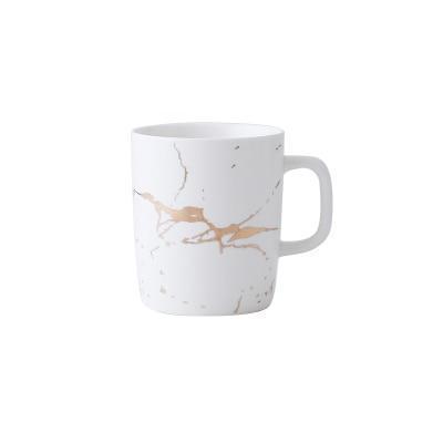 White Golden Marble Pattern Tableware
