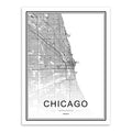 Chicago Map Canvas Print