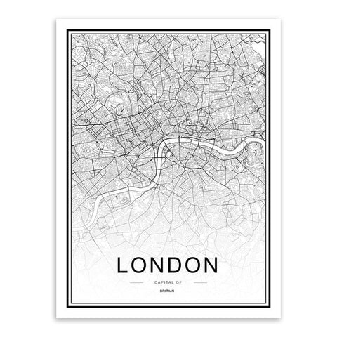 London Map Canvas Print