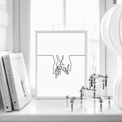 holding-pinkies-line-art-canvas-print