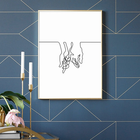 holding-pinkies-line-art-canvas-print