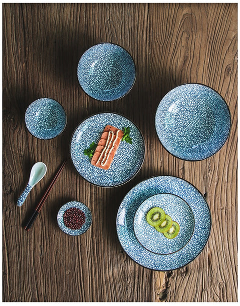 Oriental Style Round Dinner Plate