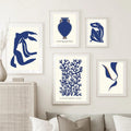 Matisse Dark Blue Nude Canvas Print