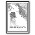 San Francisco Map Canvas Print