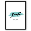 Sabr in Teal Canvas Print
