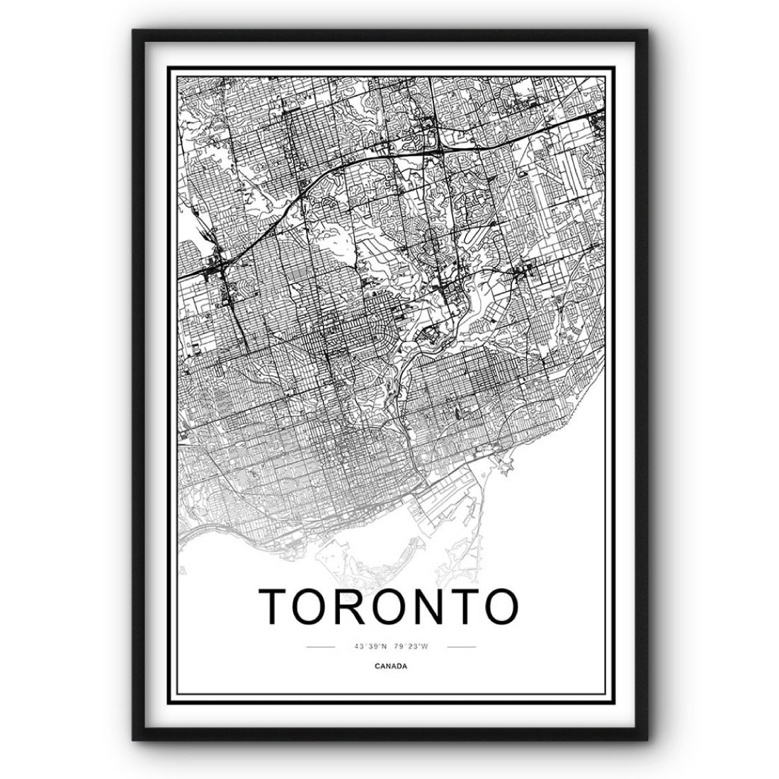 toronto-map-canvas-print – The Style Habitat