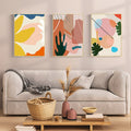 Abstract Bright Colours No3 Canvas Print