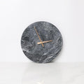 Minimalist Gray Marble Wall Clock
