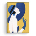 Girl In A Blue Hat Canvas Print
