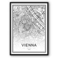 Vienna Map Canvas Print