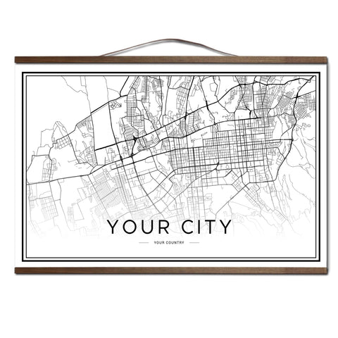 Your Own City Map Custom Canvas Print